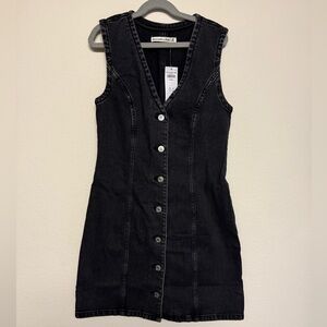 Abercrombie & Fitch Black Jean Mini Dress